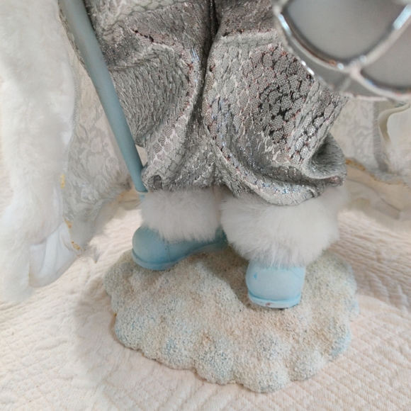 Vintage Dan Dee Silver Robed Christmas Holiday Santa Claus & Winter Staff 1980s - Picture 5 of 13